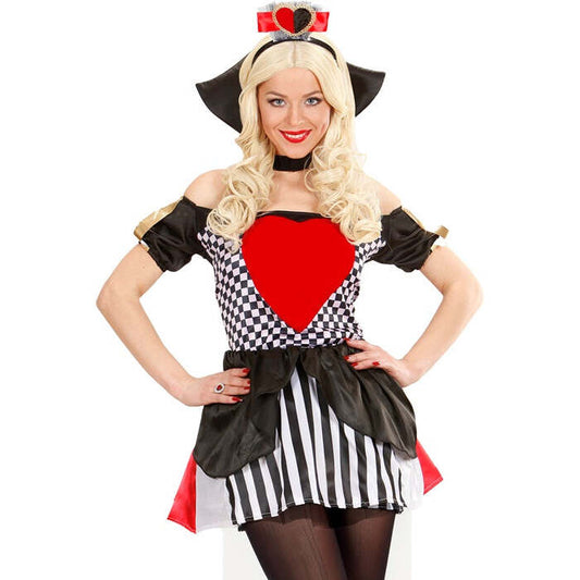 Queen Of Hearts  Dress, Choker With Collar, Headpiece 