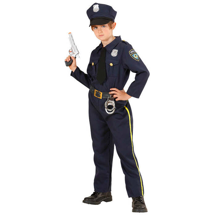 Police Officer  Shirt With Tie, Pants, Hat 