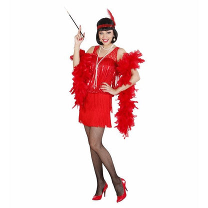 Roaring 20S Flapper  Dress, Headband With Feather 