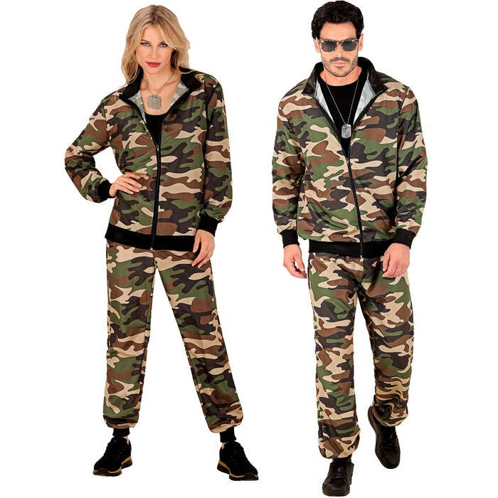 Camouflage Party Fashion Tracksuit  Jacket, Pants 