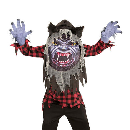 Werewolf  Robe, Oversized Hoodedmask 