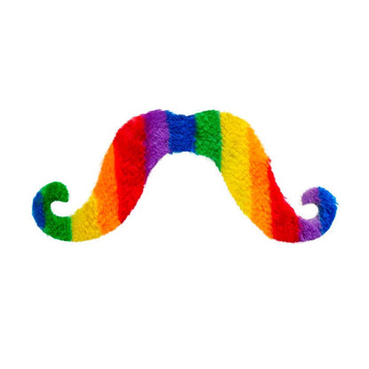 Adhesive Rainbow Moustache