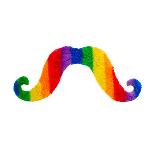 Adhesive Rainbow Moustache