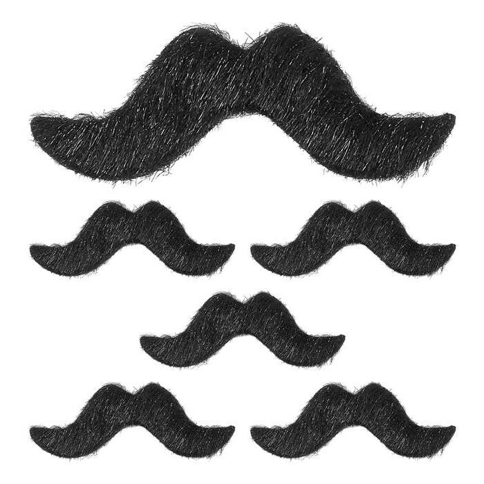 Set Of 6 Adhesive Moustaches