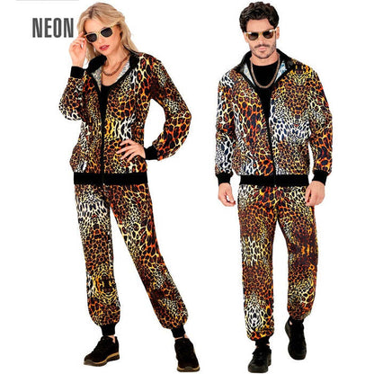 Leopard Animalier Party Fashion Tracksuit  Jacket, Pants 