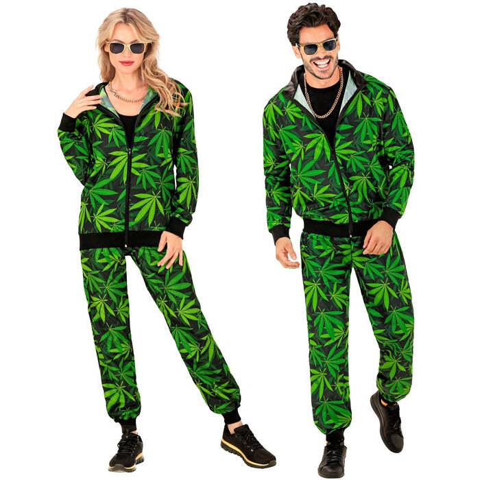 Ganja Party Fashion Tracksuit  Jacket, Pants 