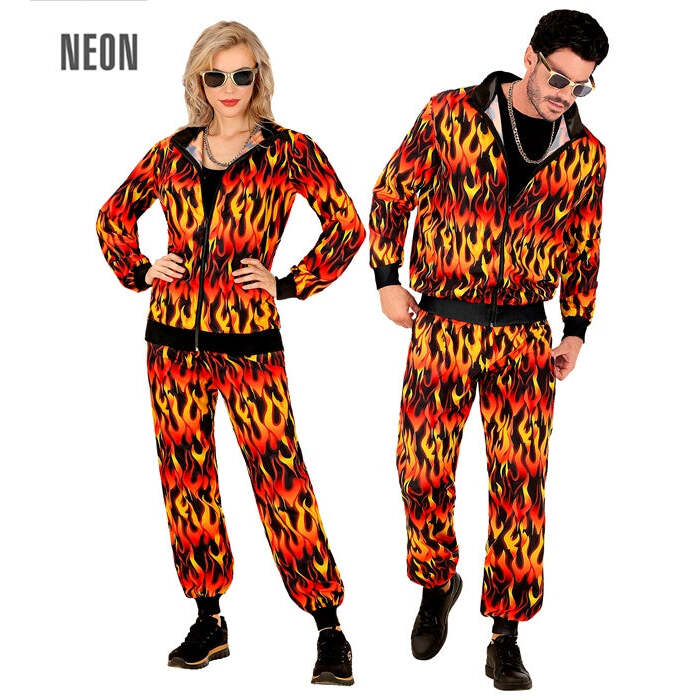 On Fire Party Fashion Tracksuit  Jacket, Pants 