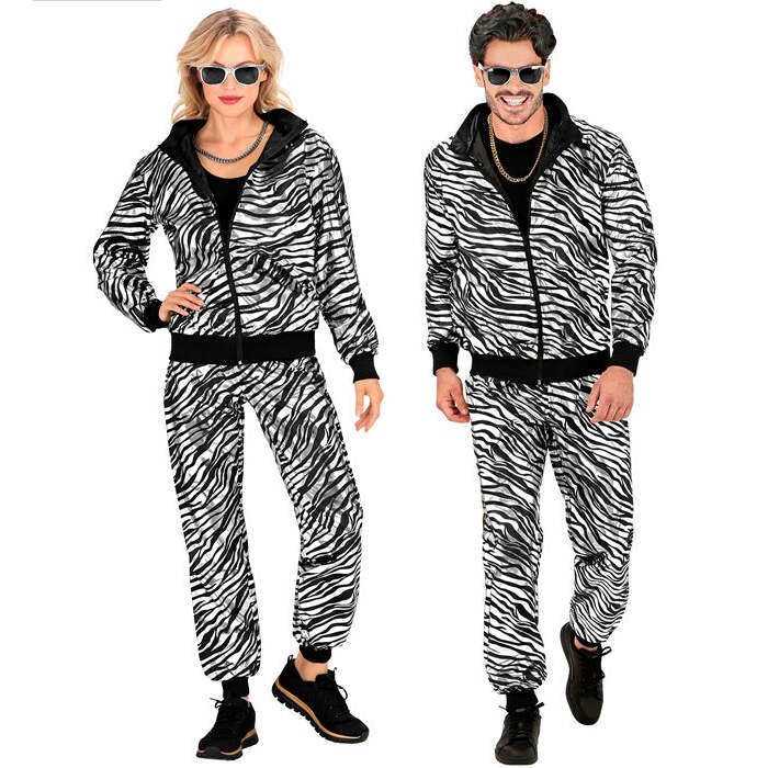 Silver Metallic Animalier Party Fashion Tracksuit  Jacket, Pants 