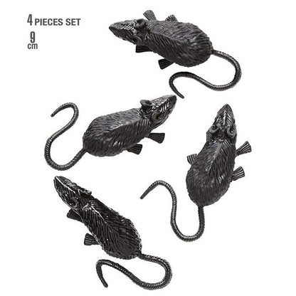 Set Of 4 Mice 9 Cm
