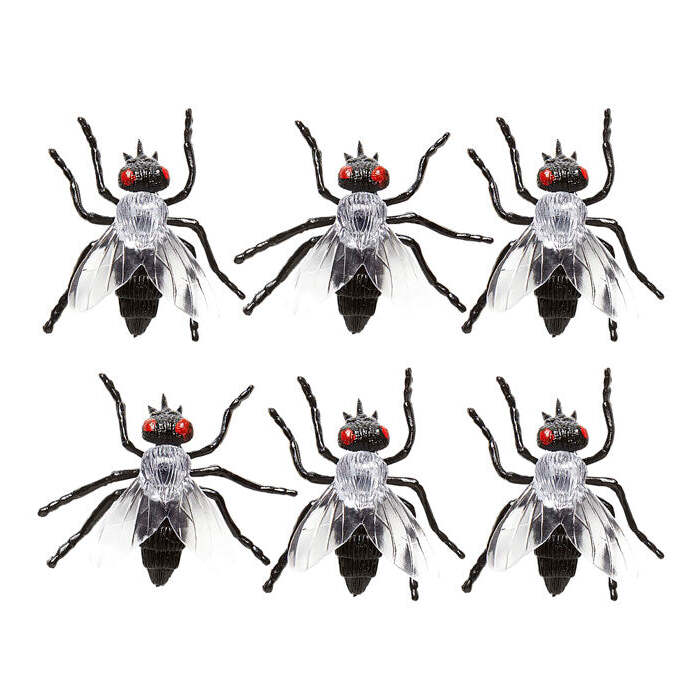 Set Of 6 Flies 5,5 Cm