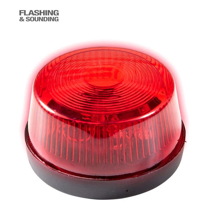 Rotating Warning Light With Siren - Red 7X4 Cm 