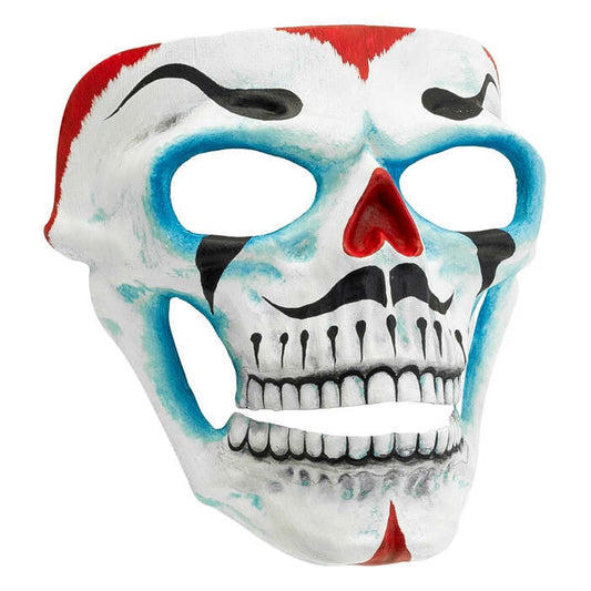 Dia De Los Muertos Clown Skull Mask 