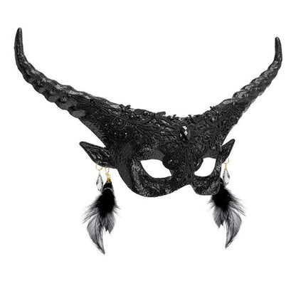 Theatrical Black Devil Eyemask
