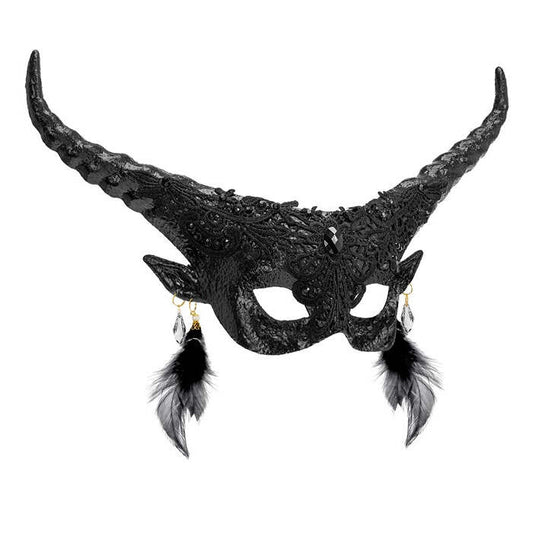 Theatrical Black Devil Eyemask