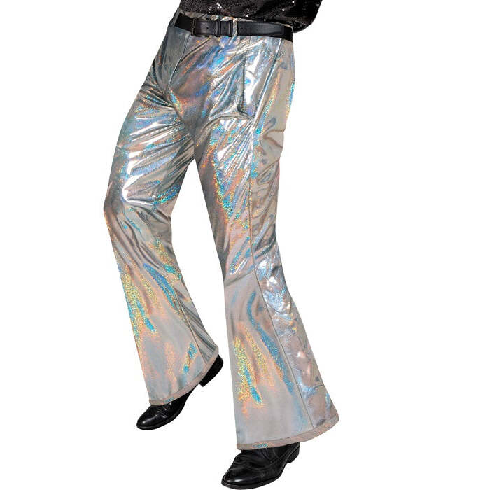 The 70S Disco Style  Holographic Pants 