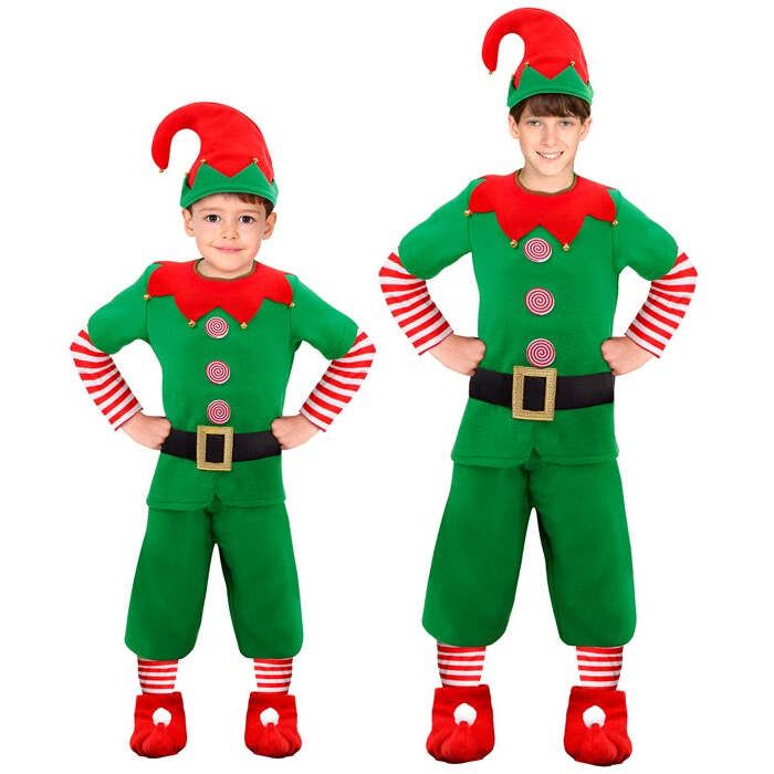 Santa'S Little Helper Elf  Coat, Pants, Belt, Shoe Covers, Hat 