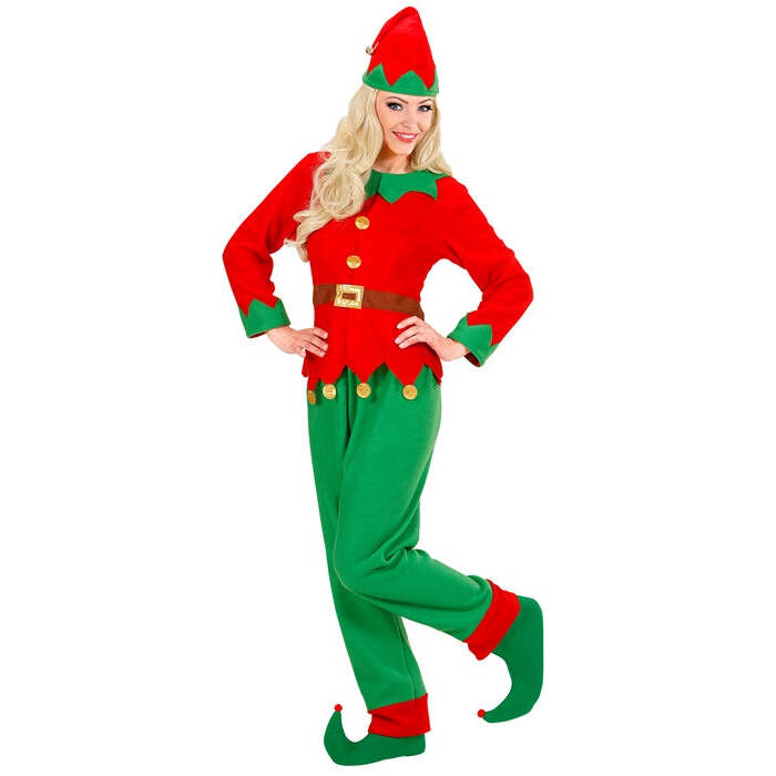 Santa'S Little Helper Elf  Coat With Belt, Pants, Hat 
