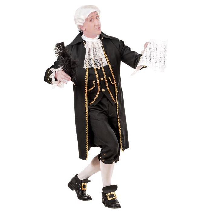 Composer  Long Jacket With Vest, Jabot, Pants, Shoe Buckles 