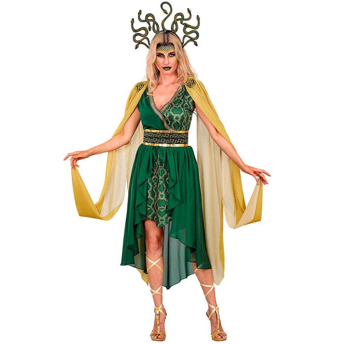 Medusa  Dress, Belt, Pin, Headpiece 
