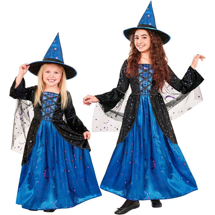 Witch  Dress With Veil, Hat 