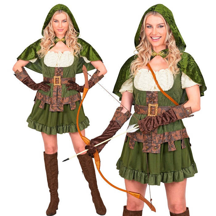 Robin Of Sherwood  Dress, Belt, Capelet, Gloves 