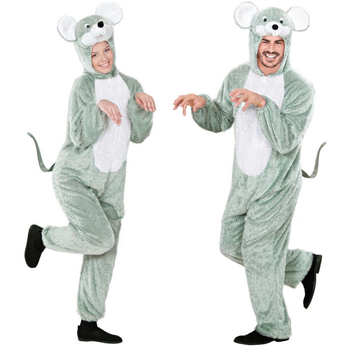 Funny Mouse  Hooded Jumpsuit With Mask 