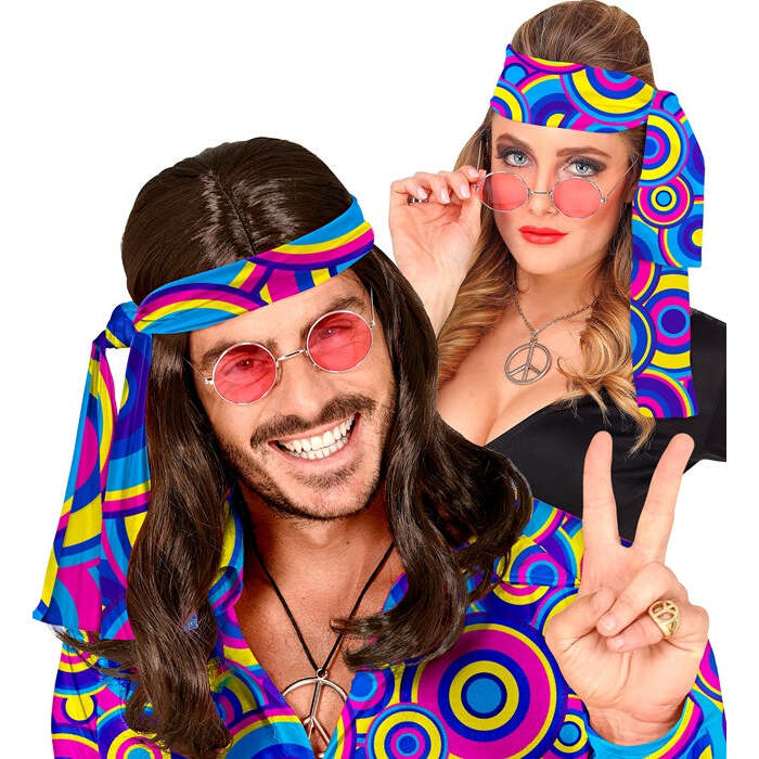 The 70S Groovy Style - Blue Bubbles  Headband 