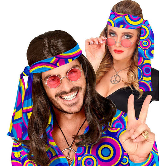 The 70S Groovy Style - Blue Bubbles  Headband 