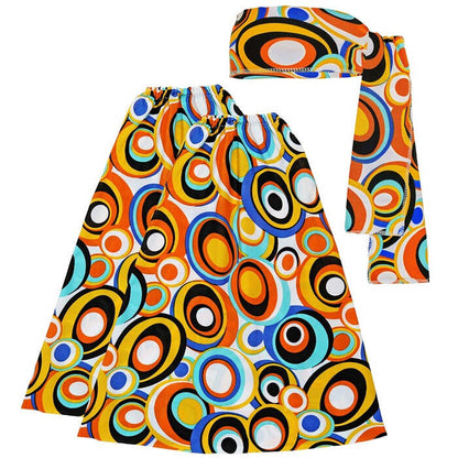 The 70S Groovy Style - Bubbles  Headband & Leg Warmers 