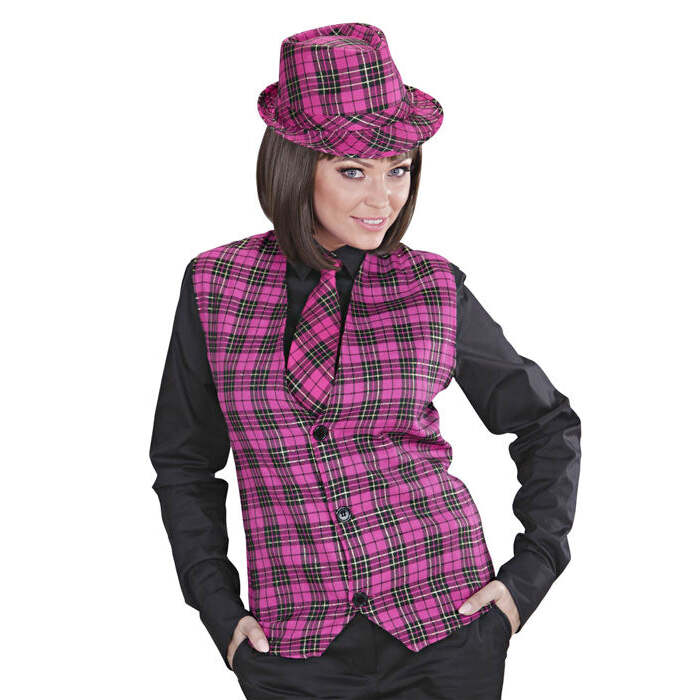 Pink Tartan Vest