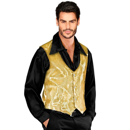 Man Gold Sequin Vest