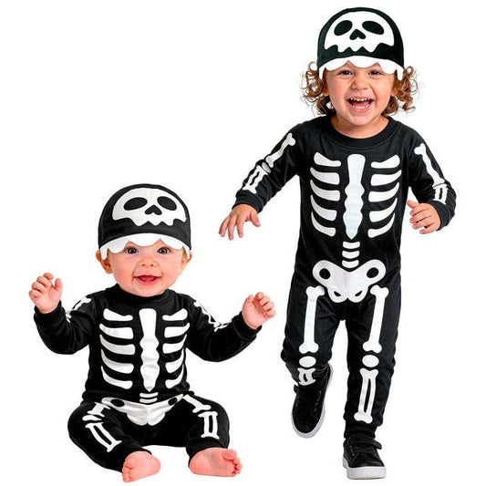 Skeleton  Jumpsuit, Headpiece 