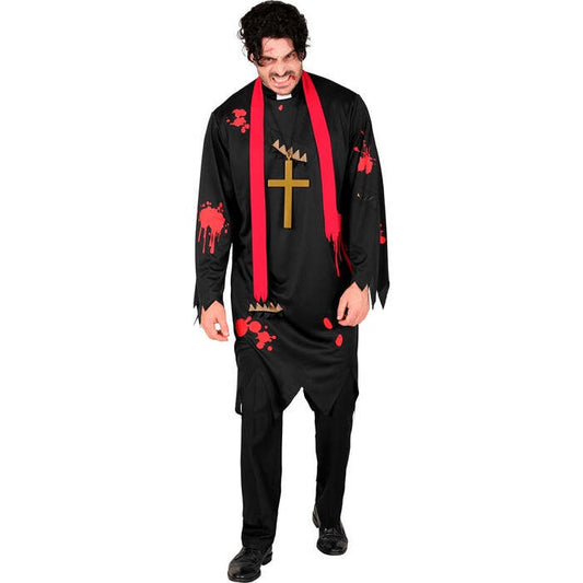 Zombie Priest  Tunic, Scarf, Cross 