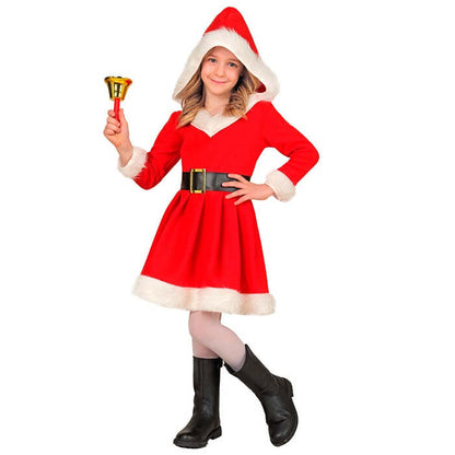 Miss Santa  Hooded Dress, Belt 