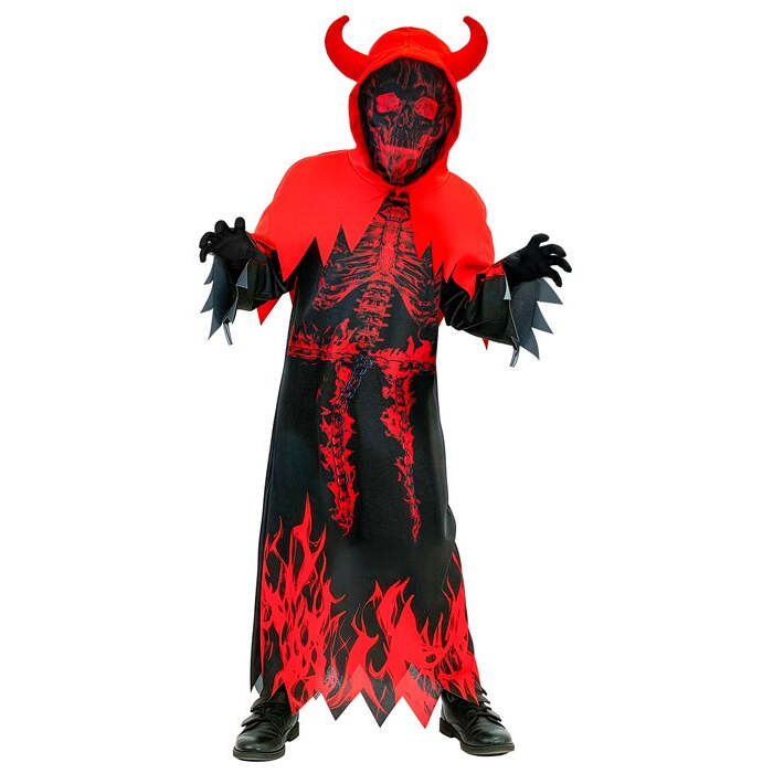 Burning Devil Reaper  Tunic, Hooded Capelet 