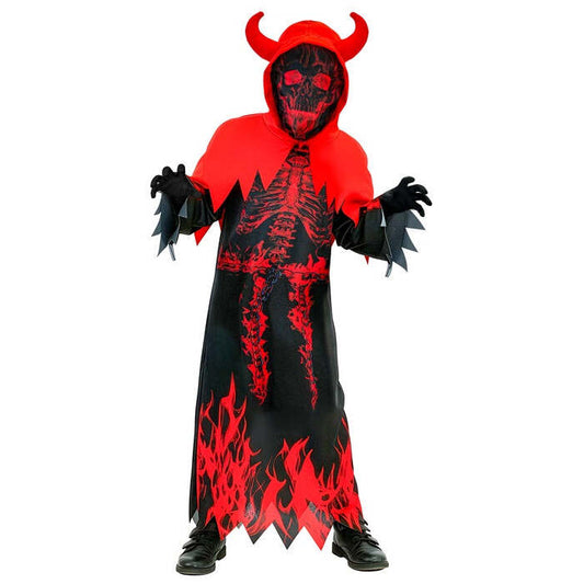 Burning Devil Reaper  Tunic, Hooded Capelet 