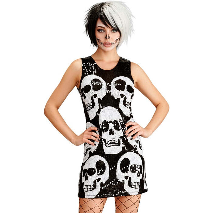 Sequin Dress Skulls