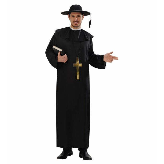Priest  Tunic, Cross Necklace 