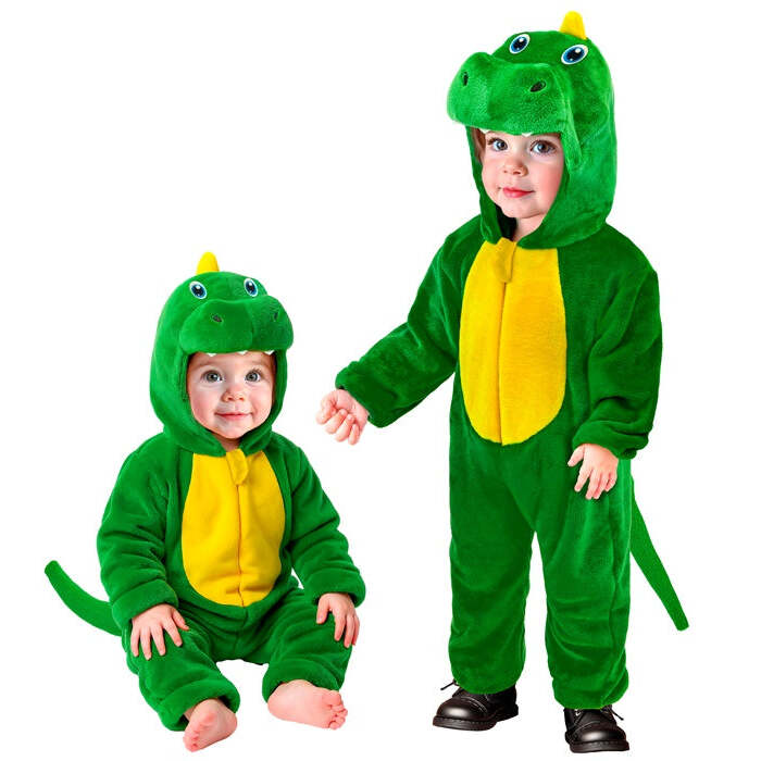 Dinosaur Plush Velvet  Hooded Jumpsuit 