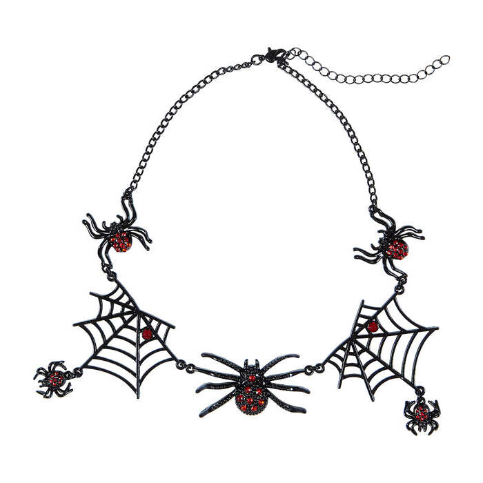 Strass Spider Necklace