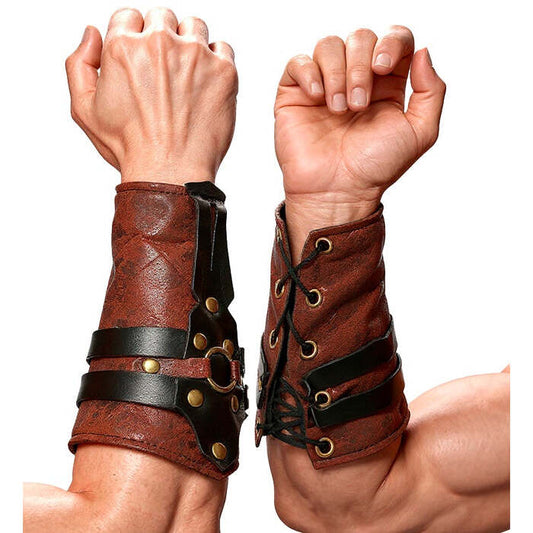 Leather Look Roman/Greek Arm Guards