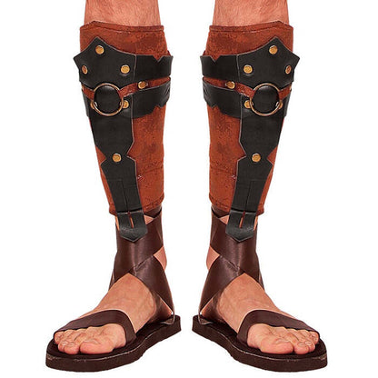 Leather Look Roman/Greek Leg Guards