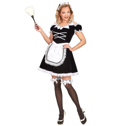 French Maid  Dress With Apron, Headpiece 