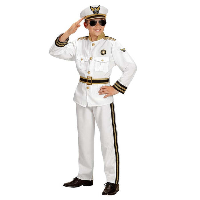 Marine Captain  Jacket, Pants, Belt, Hat 