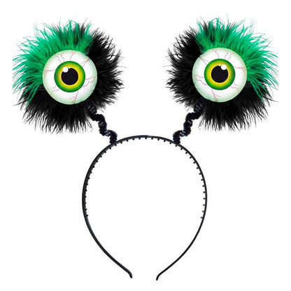 Feathered Green Eyes Headbopper