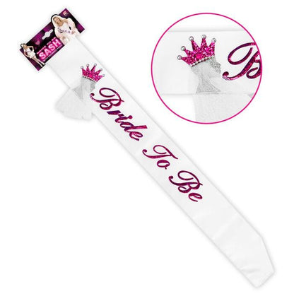  Bride To Be Double Layer Satin Sash With Crowned Head