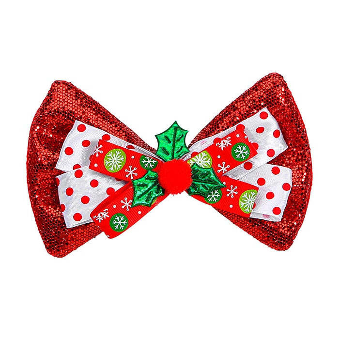 Red  Christmas Bow Tie