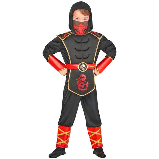 Ninja  Hooded Coat With Armour, Pants, Facemask 