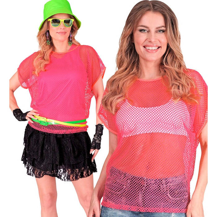 Neon Pink Net T-Shirt