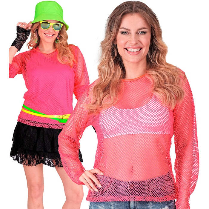 Neon Pink Net Shirt